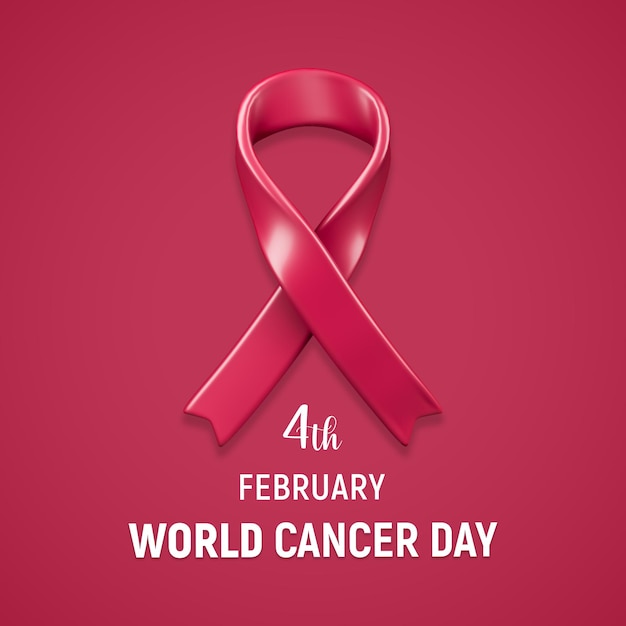 Dia mundial do câncer, 4 de fevereiro, cor do modelo de postagem de mídia social do ano de 2023