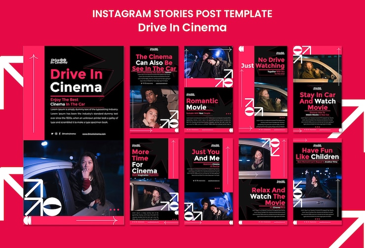 PSD grátis dirija no design do modelo de cinema