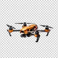 PSD grátis drone voador com recorte de câmara isolado em um fundo transparente