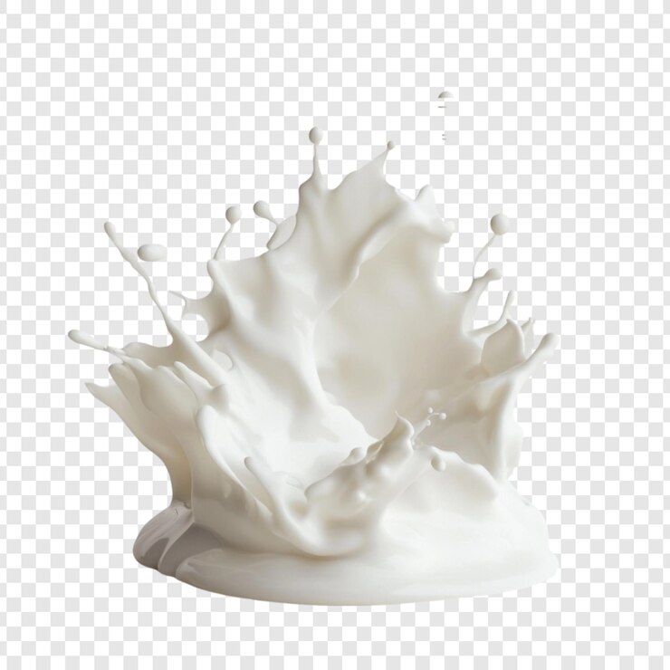PSD grátis dynamic milk splash uma explosão branca e cremosa