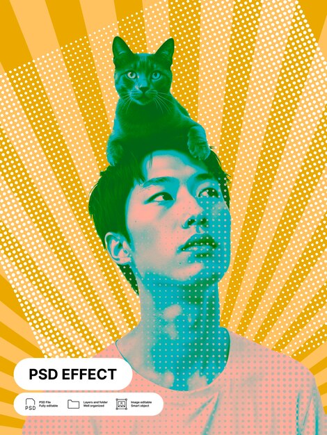 Efeito de foto de arte pop