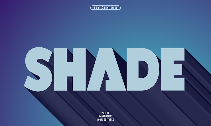 PSD grátis efeito de texto editável em 3d de sombra