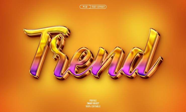 PSD grátis efeito de texto editável em 3d