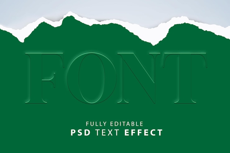 PSD grátis efeito de texto psd estilo em relevo