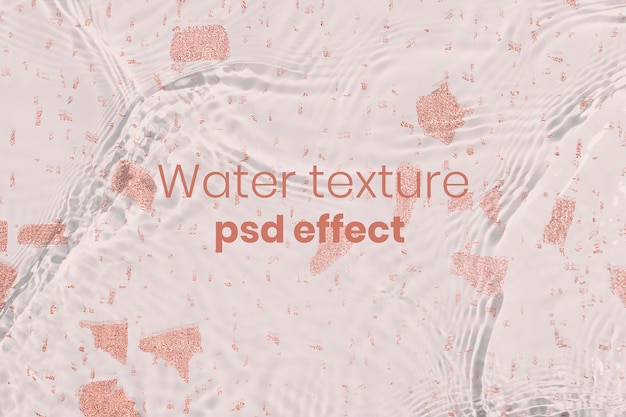 Efeito de textura de água psd, complemento de fácil sobreposição