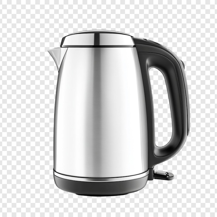 PSD grátis elegante chaleira elétrica de aço inoxidável essencial para a cozinha moderna