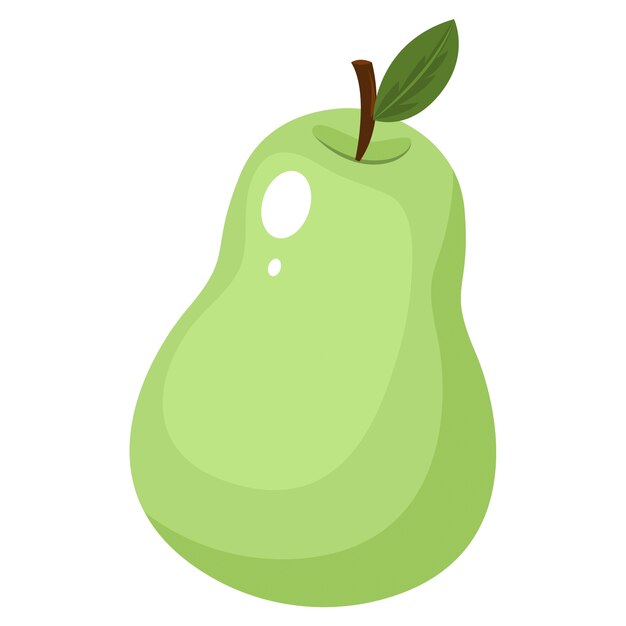 Elemento de design da fruta de pêra