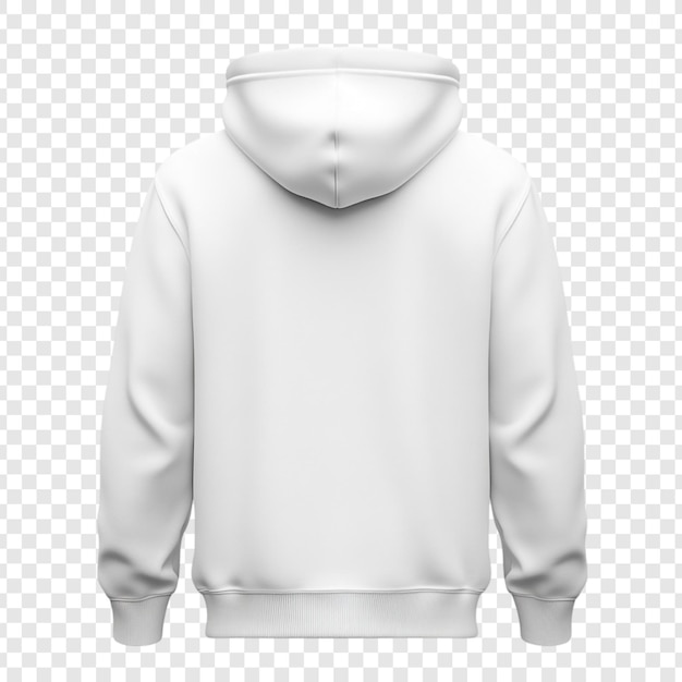 Em branco Hoodie Mockup Back View Perfeito para apresentação de design
