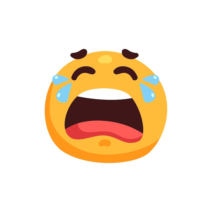 PSD grátis emoji de rosto triste isolado