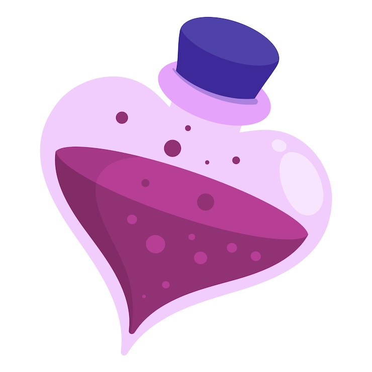 PSD grátis esoteric love potion symbol illustration