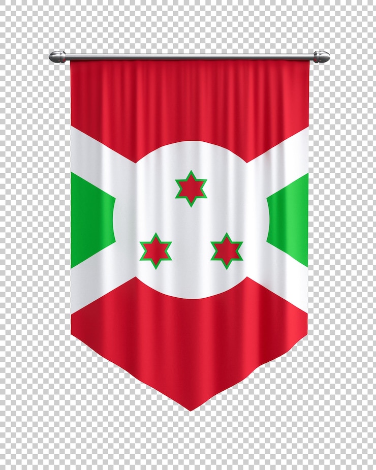 PSD grátis estandarte da bandeira do burundi