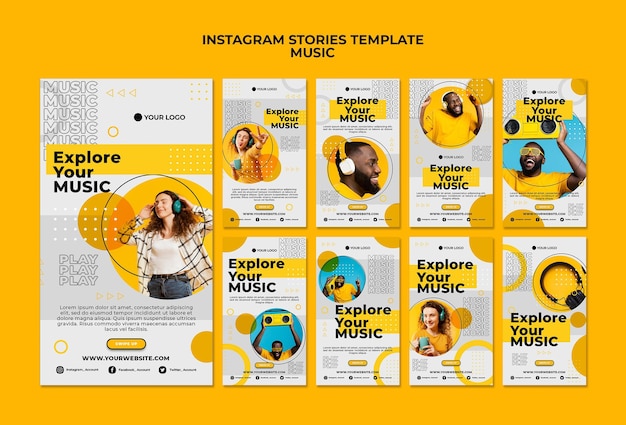 Explore suas histórias de música no Instagram