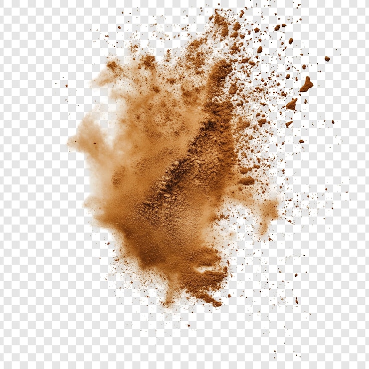 PSD grátis explosão de poeira castanha textura abstrata fundo