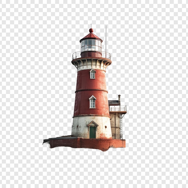 PSD grátis farol isolado em fundo transparente