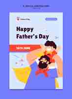 PSD grátis father's day celebration template