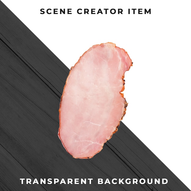Fatia de carne transparente PSD