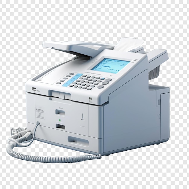 Fax isolado em fundo transparente