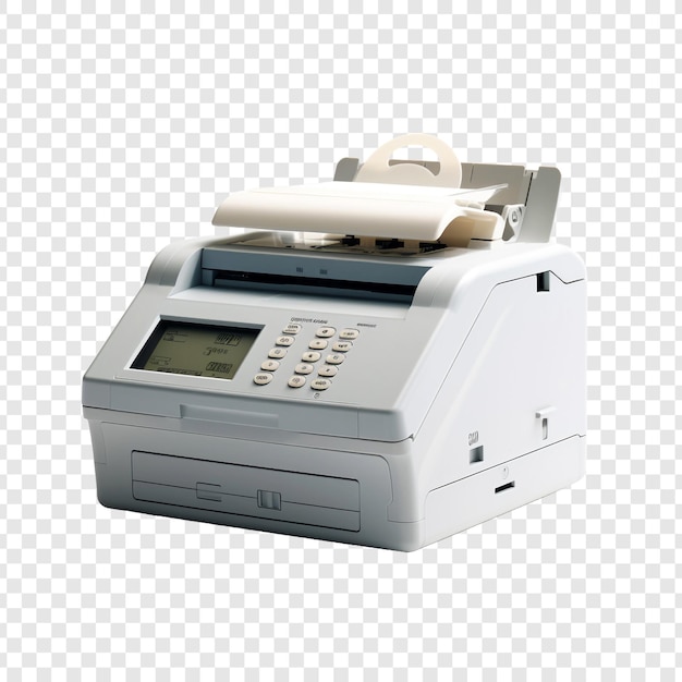 Fax isolado em fundo transparente