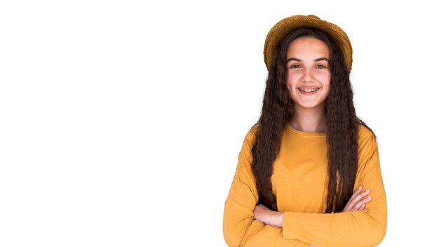 Fechar o retrato de expressão infantil