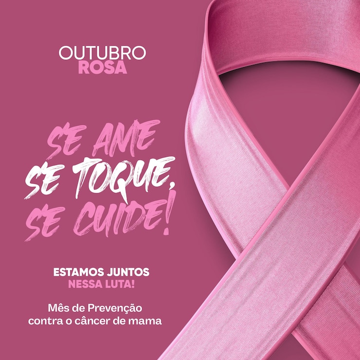 PSD grátis feed de redes sociais outubro rosa estamos juntos