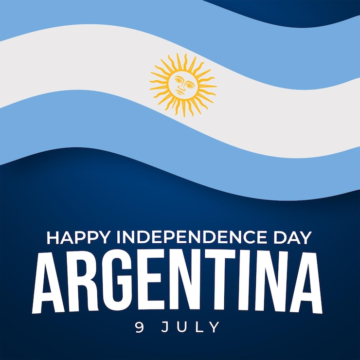 PSD grátis feliz dia da independência da argentina dia dos correios nas redes sociais