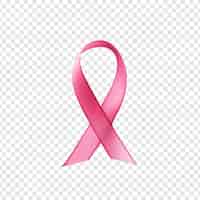 PSD grátis fita rosa de câncer isolada em fundo transparente