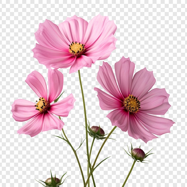 PSD grátis flor cosmos isolada em fundo transparente