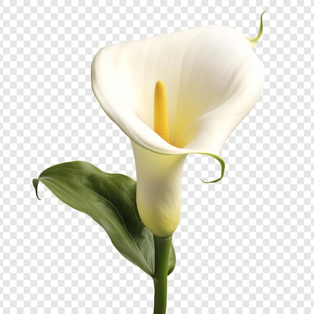 PSD grátis flor de calla lily isolada em fundo transparente