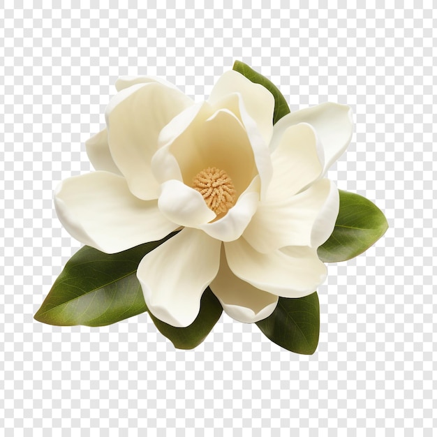 Flor de magnólia png isolada em fundo transparente