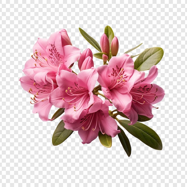 PSD grátis flor de rododendro isolada em fundo transparente