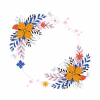 PSD grátis floral frame