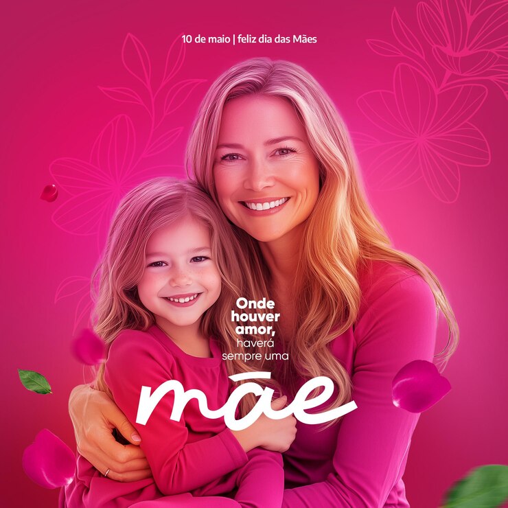 PSD grátis fonte de mídia social feliz dia das mães fundo rosa