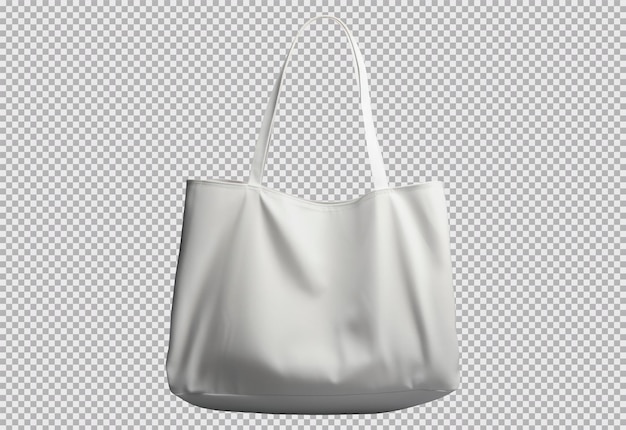 PSD grátis foto de uma sacola de algodão em branco isolada em um fundo transparente