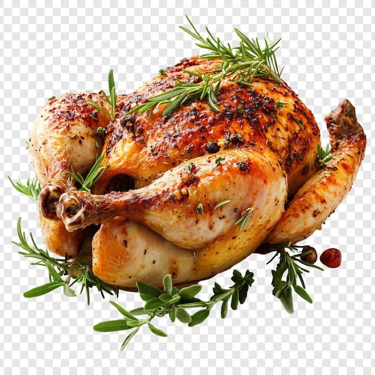 PSD grátis frango assado com alecrim e ervas uma deliciosa obra-prima culinária