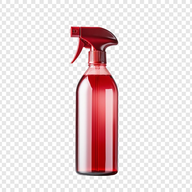 Frasco de spray isolado em fundo transparente