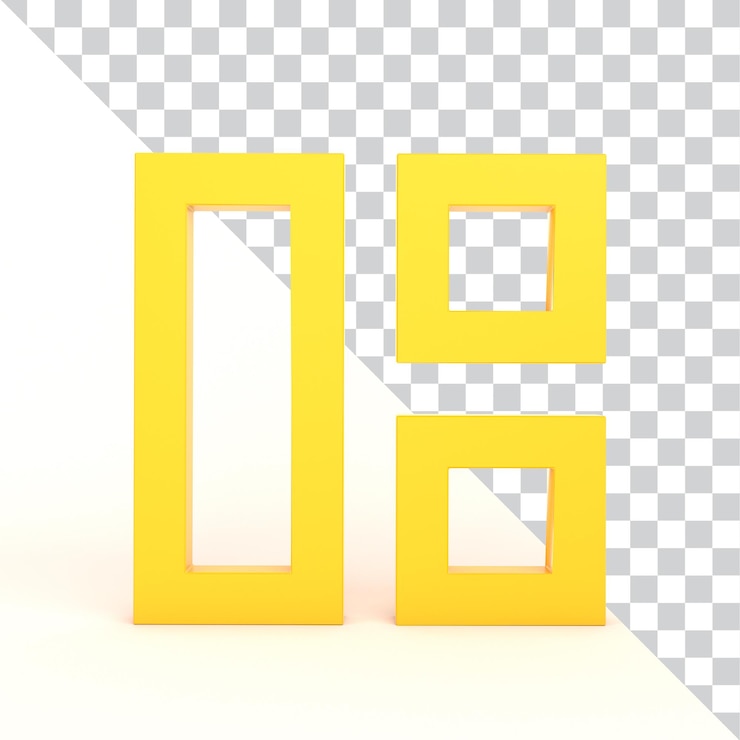 PSD grátis frente do ícone de layout