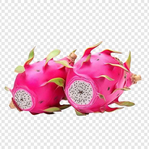 PSD grátis frutos de dragonfruit isolados sobre fundo transparente