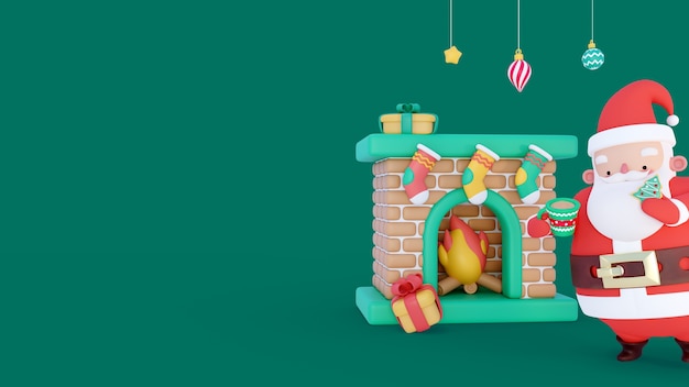 PSD grátis fundo 3d para a celebração da temporada de natal