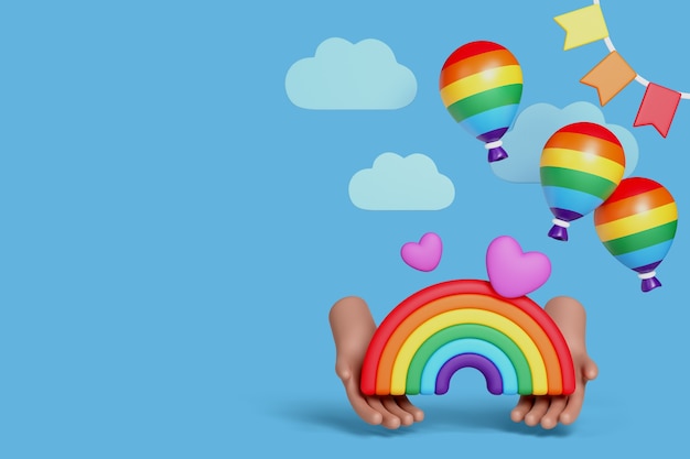 Fundo de vendas do mês do orgulho
