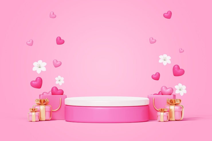 PSD grátis fundo do pódio de vendas de amor