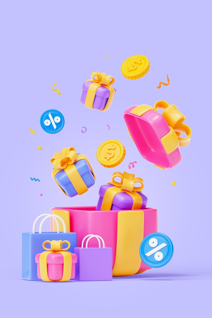 PSD grátis fundo vertical de compras