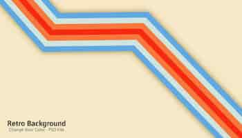 PSD grátis fundos de cores vintage geométricos da cor editável dos anos 70