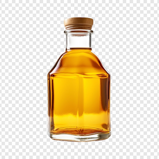 Garrafa de mel isolada em fundo transparente
