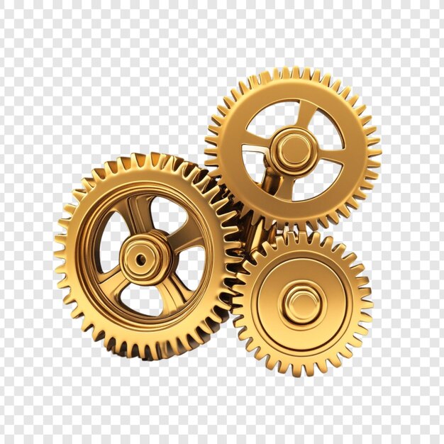 Golden Gears Interlocking Trabalho de Equipa Mecanismo de Precisão Luxo