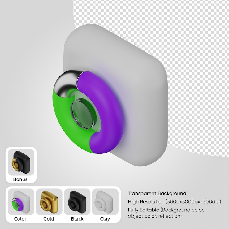 PSD grátis gráfico de círculo 3d isométrico