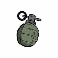 PSD grátis hand drawn bomb illustration