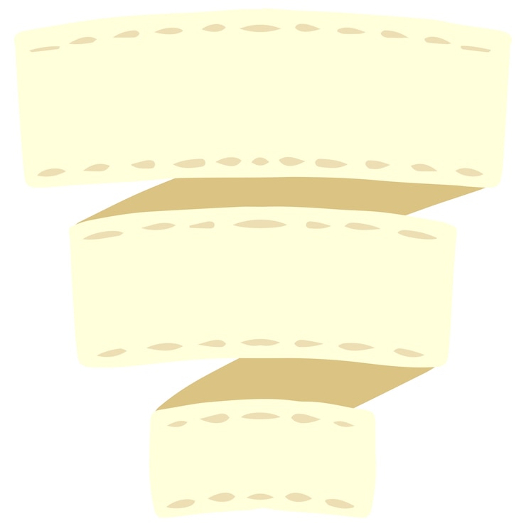 PSD grátis hand drawn ribbon