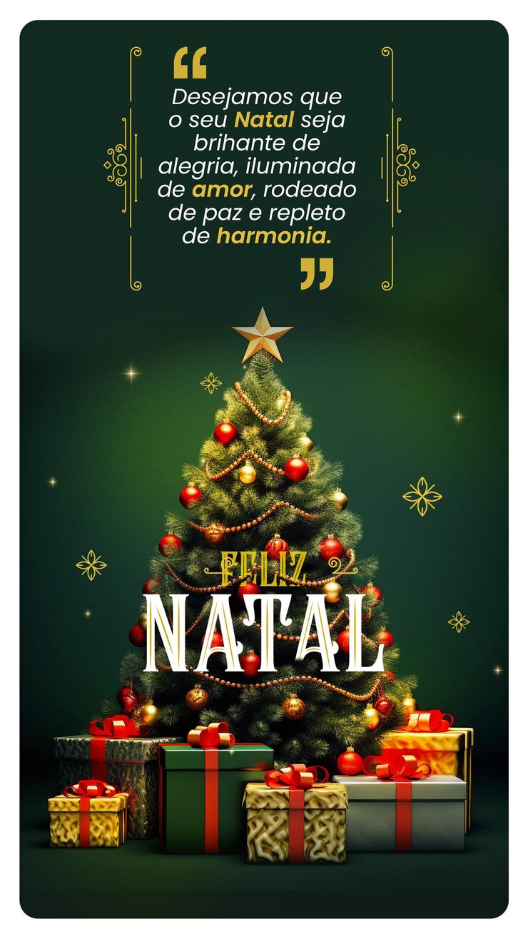 PSD grátis histórias de mídia social feliz natal com árvore de natal