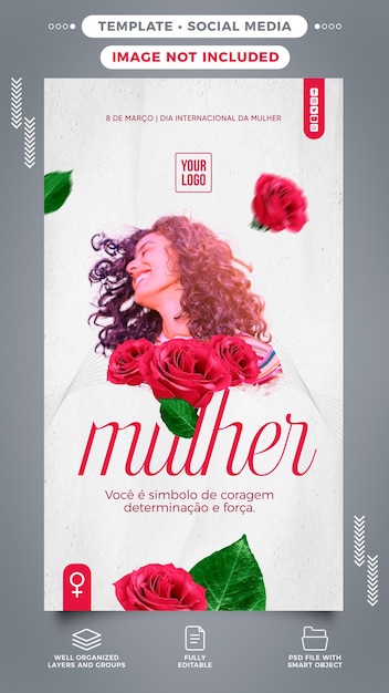 Símbolo Feminino Dia Internacional da Mulher PSD [download] - Designi