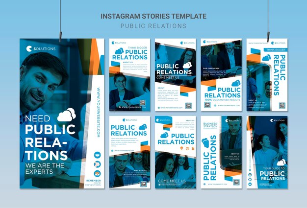 Histórias de relações públicas no Instagram